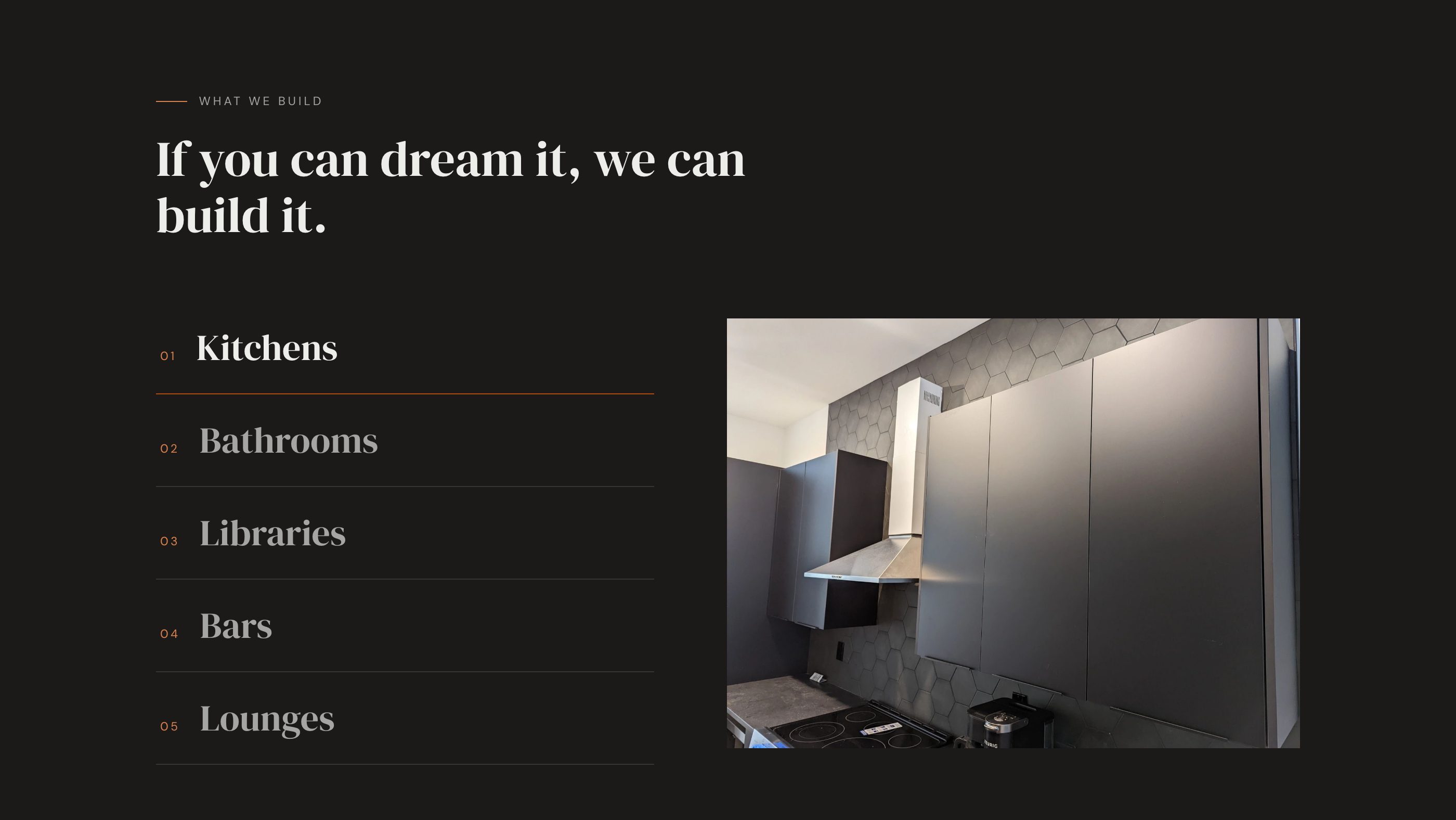 The spaces section of the new homepage
